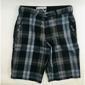 Avant Garde Shorts Men's Size 32 Check Plaid Classic Outdoors Flat Front